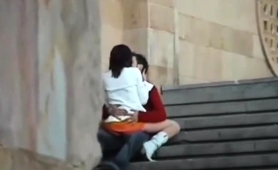 Lustful Amateur Lovers Indulge In Hot Sex Action In Public
