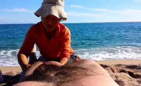 Sexy Asian Lady Delivers A Fabulous Massage On The Beach