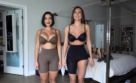 Two Ravishing Babes Put Their Wonderful Curves On Display