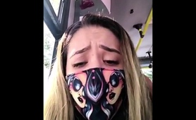 Masked Amateur Teen Indulges In Her Own Pleasure In Public 