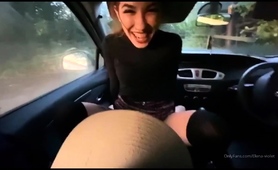 Wild Babe In Stockings Takes A Pov Cock For A Ride In Public