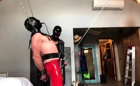 Mature Mistress Punishing Slave's Cock And Balls