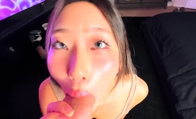 Asian Cutie Expressing Her Passion For Sucking And Fucking