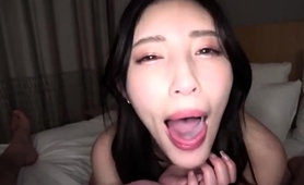 Oriental Babe Gets Mouthful Of Cum After Sensual Pov Blowjob