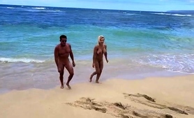 Stacked Mature Milf Having Fun With Husband At Nudist Beach
